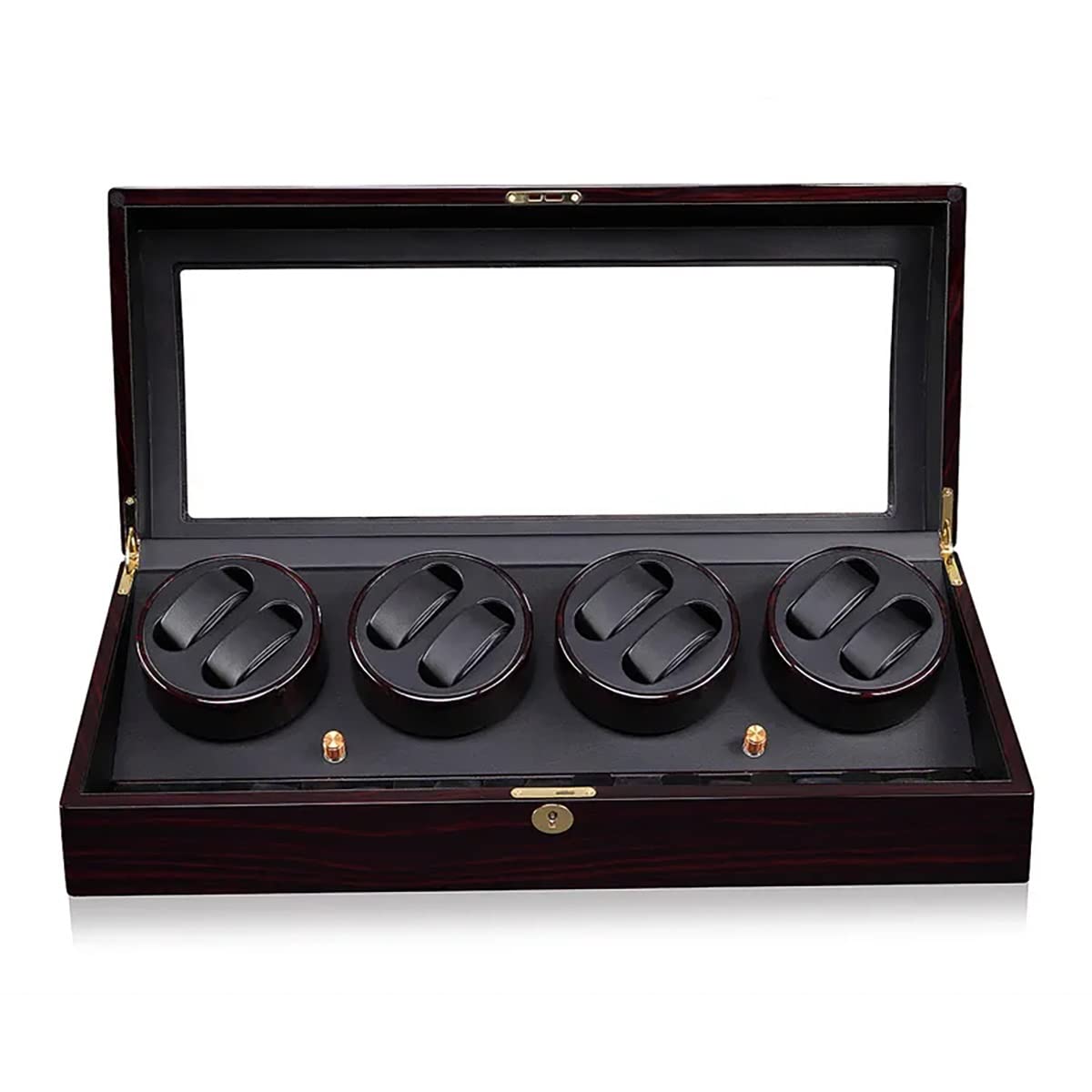 Caja para relojes automática para relojes de hombre y mujer con organizador giratorio