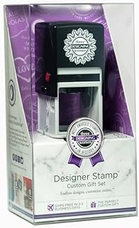 Three Designing Women Custom Designer Self-Inking Stamp (Custom Gift Set)