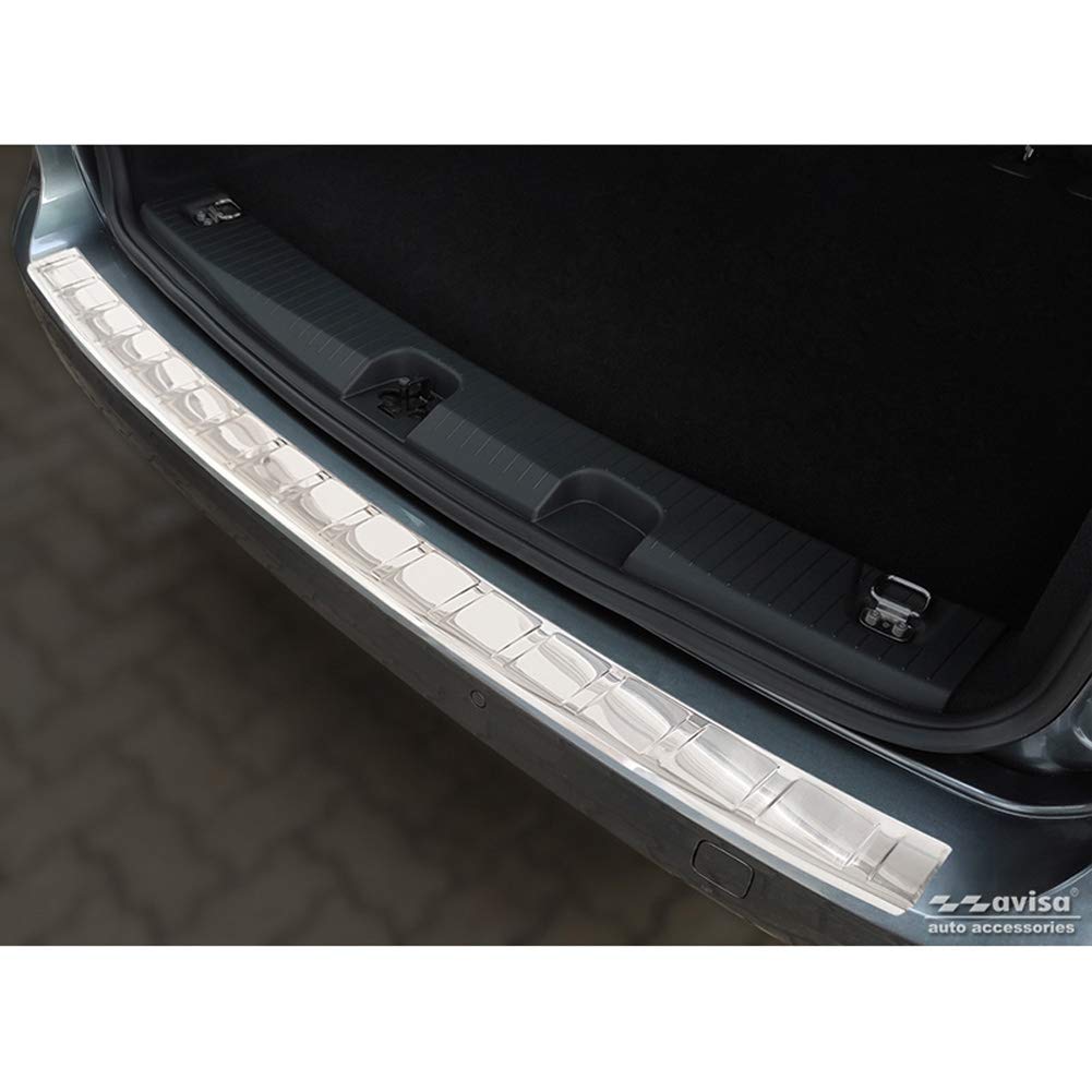 Avisa Edelstahl Heckstoßstangenschutz kompatibel mit Volkswagen Caddy V 2020- 'Ribs'