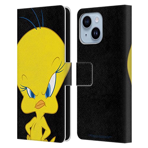 Étui portefeuille Looney Tunes Tweety en cuir pour iPhone 14 Plus de Apple