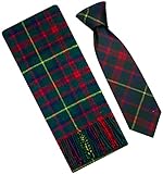Un regalo ideale per il clan scozzese composto da 100% di sciarpa di lana d'agnello e un classico collo cravatta abbinato