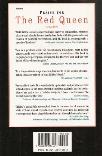 The Red Queen: Sex and the Evolution of Human N... 0026033402 Book Cover