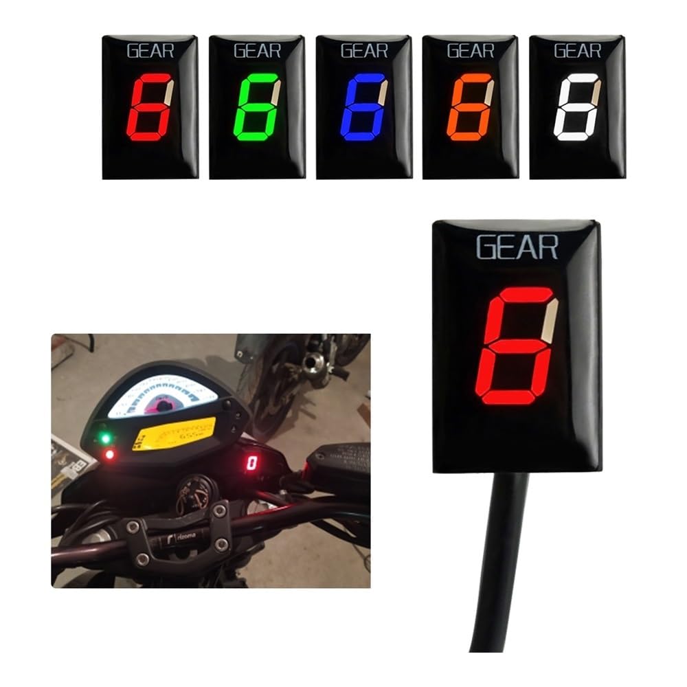 indicatore velocità Motociclo Indicatore Di Visualizzazione Della Marcia Del Livello 1-6 ECU Del Motociclo Per Yam&aha Xj6 Xjr400 Xjr1300 XJR 400 1300 TDM900 Xv1900A Xvs1100 Per Per Fazer YS250