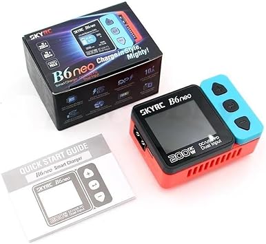 B6neo Smart Balance Charger DC-200W PD-80W PD3.0 Interface Electricity Detection for SKYRC Chargers for RC Racing Drones Airplane Model 1PC B6neo Blue