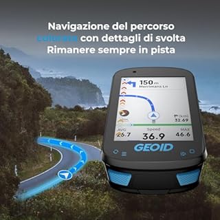GEOID CC600 Ciclocomputer Bici GPS, Navigazione, 2,4" Schermo a Colori, Allenamento Ciclistico, Contachilometri bici Senza Fili, Bluetooth&WiFi&ANT+