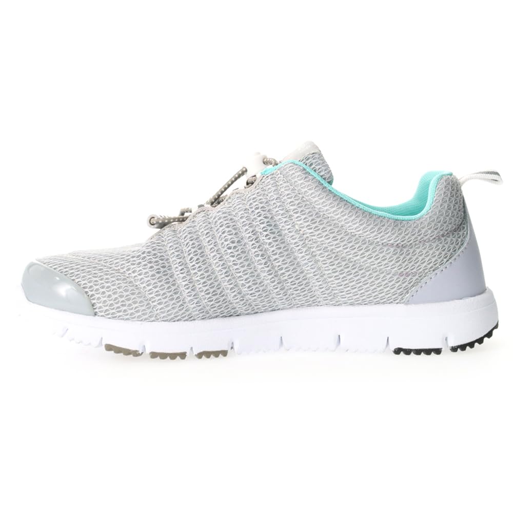 Propét Women's TravelWalker II Sneakers, Grey/Mint, 5.5 Medium US view 5