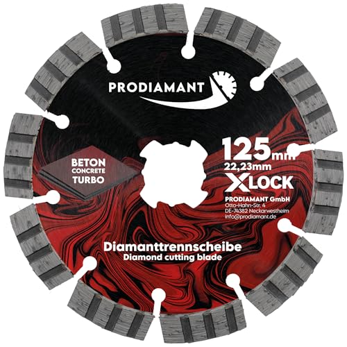 Disque diamanté X-Lock 125mm évite la surchauffe sur béton et pierre