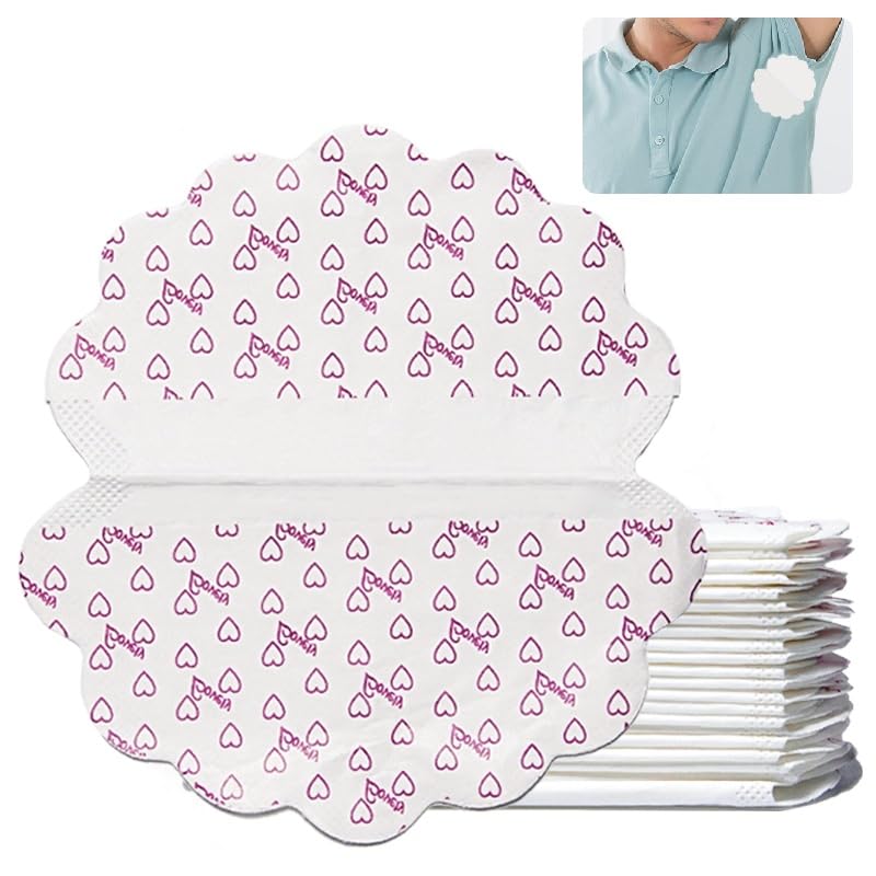 LEIBOCHAO SAP Sobaqueras Sudor 40 Piezas - Almohadillas Absorbentes Ultra Delgadas para Axilas, Desechables y Hipoalergénicas, Neutraliza Olores y Protege Ropa (Invisibles, Unisex)