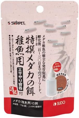 Amazon スドー 特撰メダカの餌 稚魚用 容器付 10g スドー ペット用品 通販