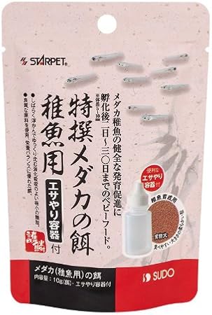 Amazon スドー 特撰メダカの餌 稚魚用 容器付 10g スドー ペット用品 通販