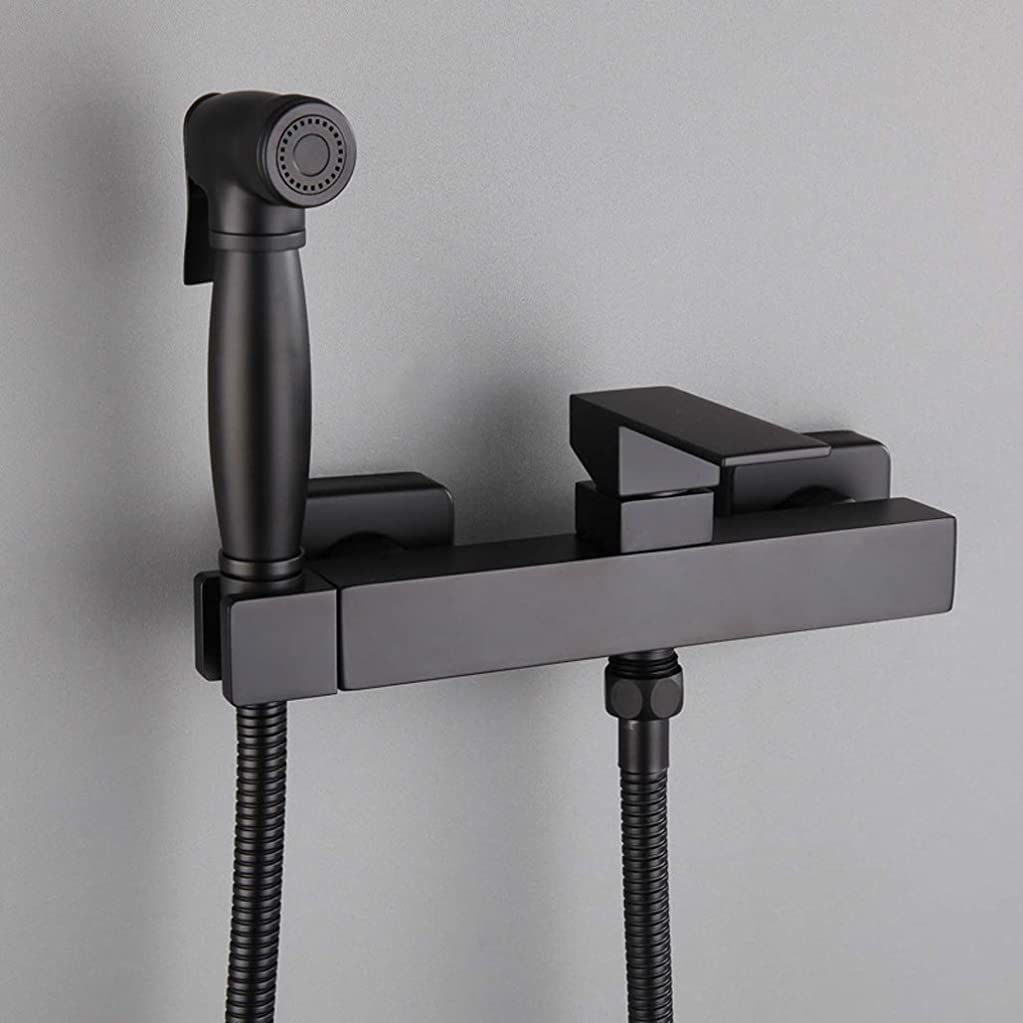 Pulvérisation bidet laiton noir fini les irritations WC eau chaude