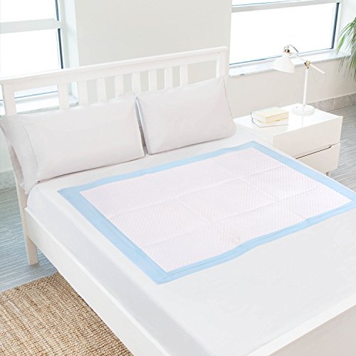 Disposable Incontinence Bed Pads,Leak-Proof Breathable Disposable Underpads for Adults, Children and Pets,Hospital 1500ml High Absorbency Disposable Waterproof Bed Pads (36Lx23W,40Pads) - Thumbnail 7