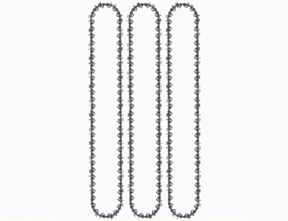 Cadena de Motosierra de 16 Pulgadas, Cadena de Motosierra, Cadena 16 Pulgadas, 64 eslabones transmisión, Paso 0,325, cortadores Redondeados Calibre,058(3pcs 16-Inch Chain)