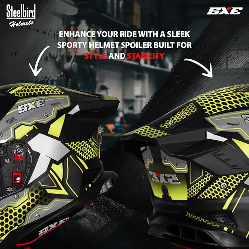 Image of Steelbird SBH-61 SXE X3 Pinlock ISI and Dot Certified Full Face Graphic Helmet for Men and Women with Inner Silver Sunshield