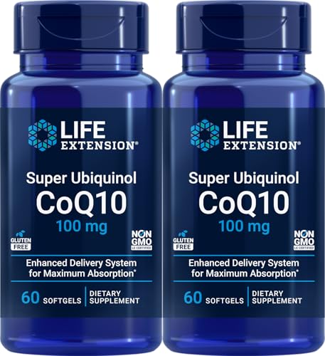 Life Extension COQ10 Super Ubiquinol 100mg with Enhanced Mitochondrial Support, 90 Softgels