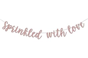 Rose Gold Glitter Sprinkled With Love Garland