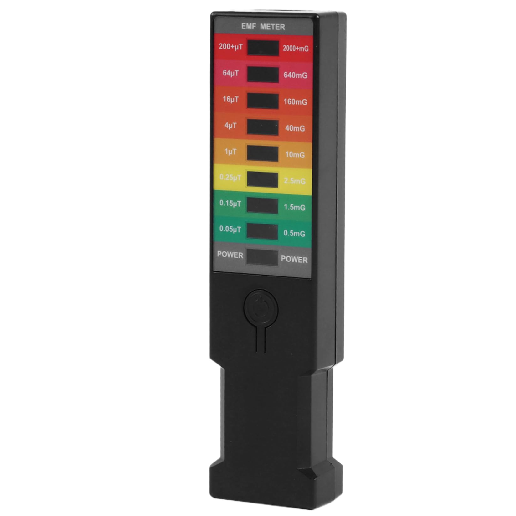 Handheld Emf Reader, 9 LEDs Magnetic Field Detector, 0-2000+ Flexible Paranormal Equipment, Portable Battery-Operated Ghost Hunting Equipment