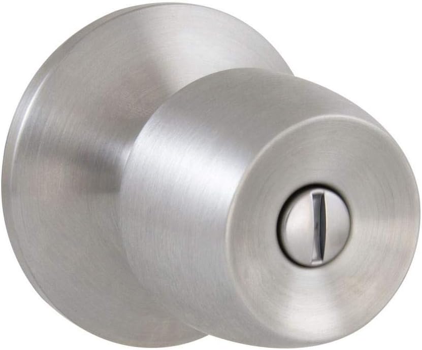 Defiant Brandywine Stainless Steel Bed and Bath Door Knob