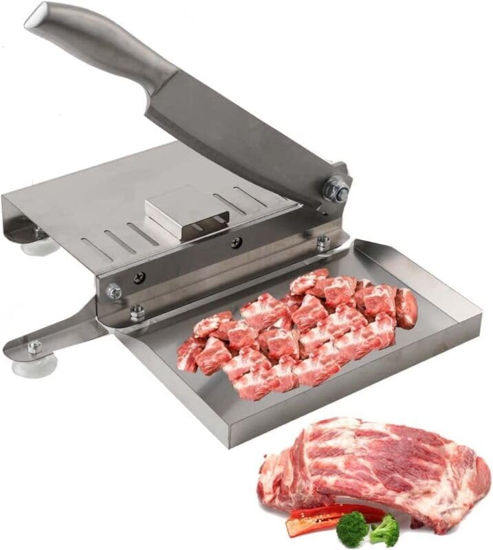 Manual Meat Cutter Machine Biltong Slicer Rib Chicken Cutting Machine Chinese Medicine Beef Jerky Slicer Stainless Sliver ZGD-PQPQ-001@TPUSEK06 0-image-28