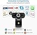 Anivia 1080P HD Webcam with Microphone, Web Camera with Privacy Cover and Tripod Stand, USB Camera for Computer Plug and Play, 30FPS, for Meetings Video Calls Compatible with Desktop Laptop