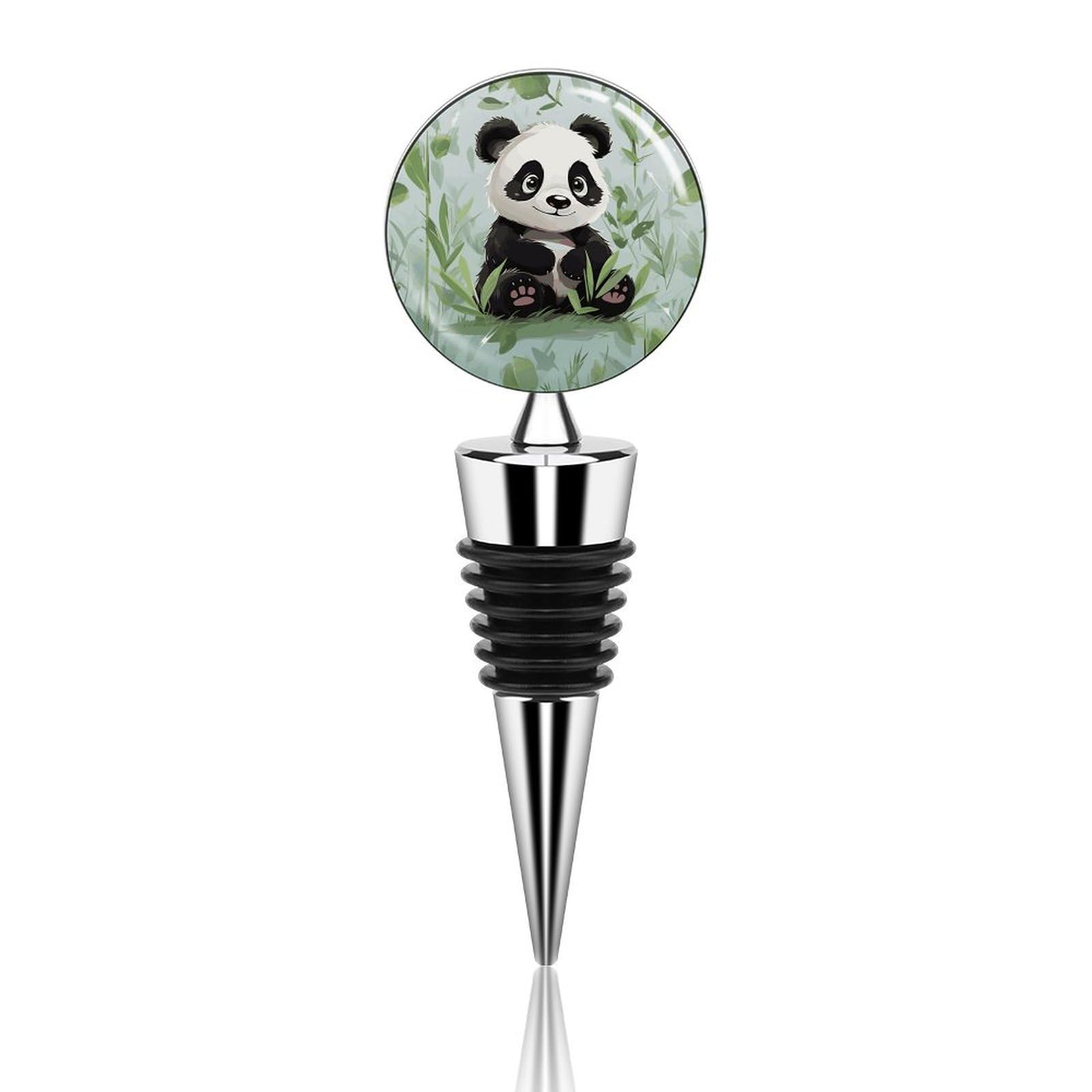 Bouchon de bouteille panda réutilisable comme cadeau de Noël original et utile