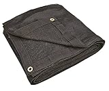 MINTCRAFT 746B HD Mesh Tarp, 8x16-Feet, Black