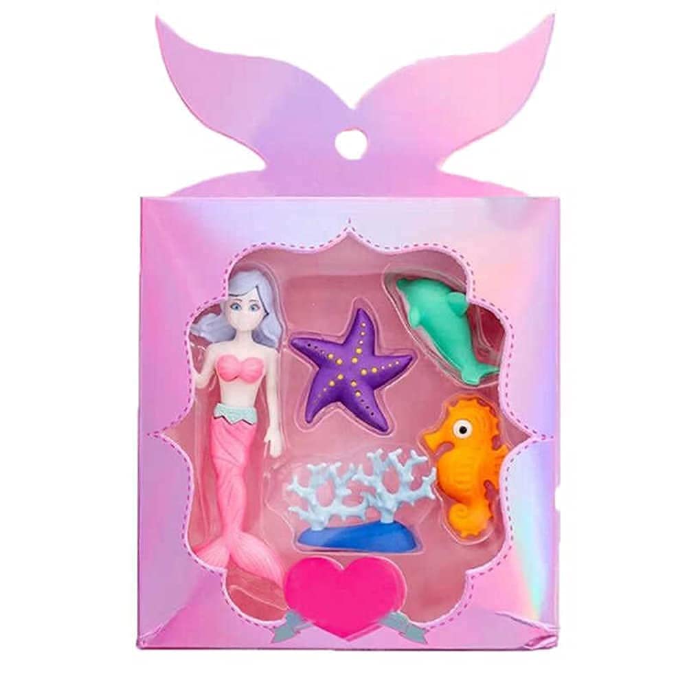 Maha Creation Mermaid Eraser Set Mermaid Princess Eraser for Kids School Students Gift Items Cute Eraser Set for Girls (B0BFD5TSDQ) Amazon Price History, Amazon Price Tracker