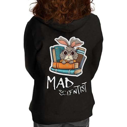 Mad Scientist Toddler Full-Zip Hoodie - Bunny Print Toddler Hoodie