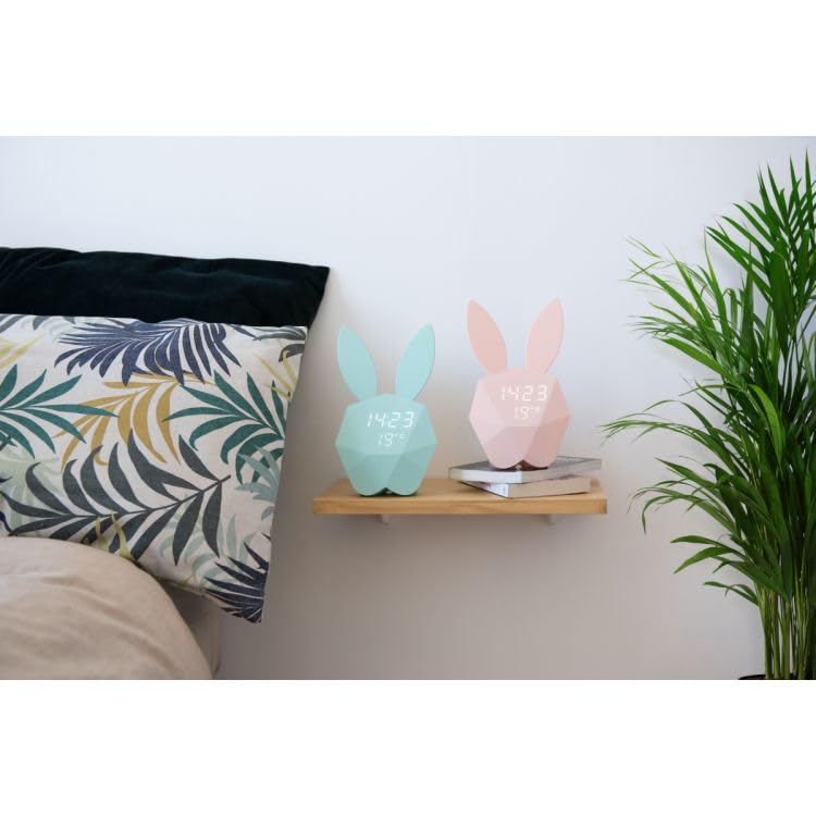 Mobility on Board Réveil Lapin Intelligent Cutie Clock - Rose Pastel