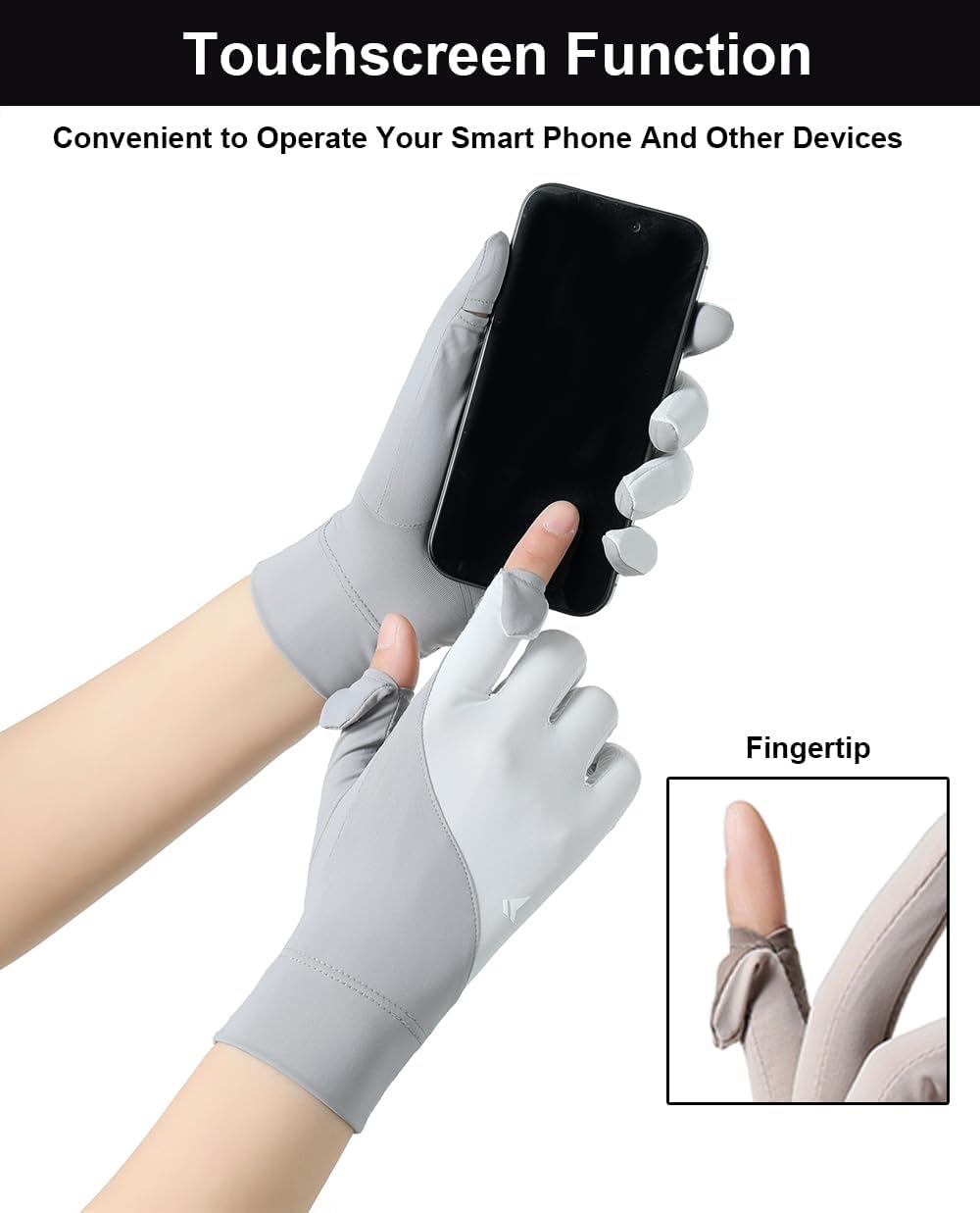 Thin Fullfinger UV Protection Gloves Driving Gloves Women, Touchscreen UPF Glove Sun Protection Glove for Women - Image 4