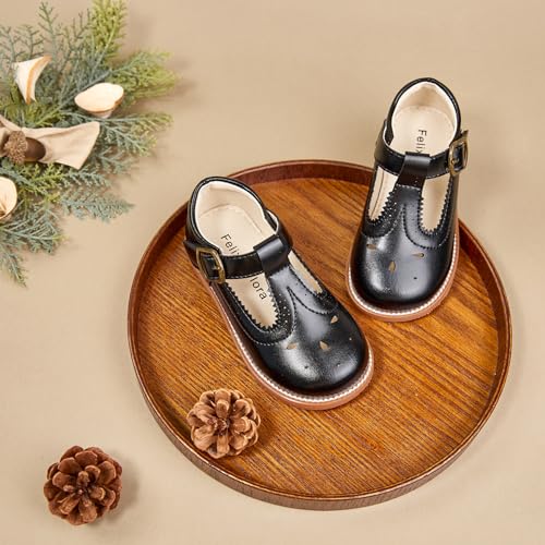 Image of Felix & Flora Toddler Little Girl Mary Jane Dress Shoes - Ballet Flats for Girl Party School Shoes
