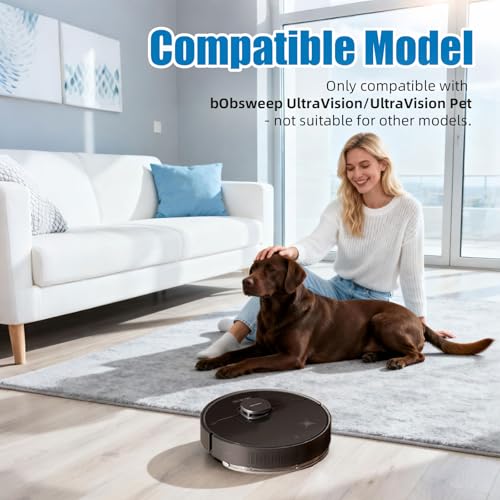 Image of 14-Piece Ultravision Replacement Parts Kit for bObsweep Ultravision /Ultravision Pet Robot Vacuum - Includes 1 Main Brush, 4 Side Brushes, 4 HEPA Filters, 4 Dust Bags & 1 Cleaning Tool