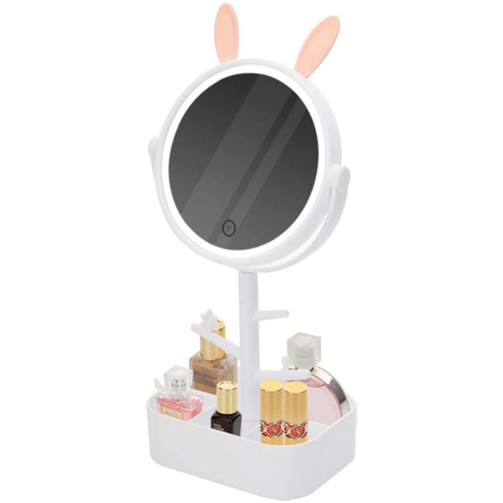 Tisch-Schminkspiegel mit Ständer Tisch-Make-up-Spiegel Klappbarer tragbarer Kosmetikspiegel für Mädchen-Studenten-Schlafzimmer