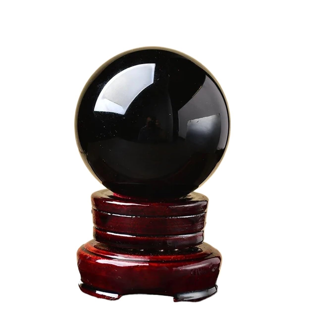 XZCASD Beautiful Natural obsidian crystal ball handmade home decoration(Verde claro,6cm)