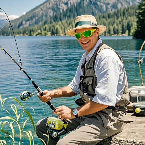 DUCO Polarized Sunglasses UV400 Protection Lightweight for Fishing Driving Running F103