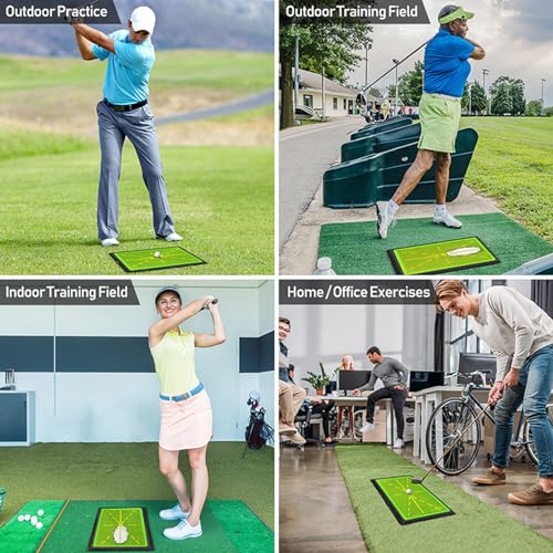 Tapis de golf en velours durable pour une analyse précise du swing à la maison - 7