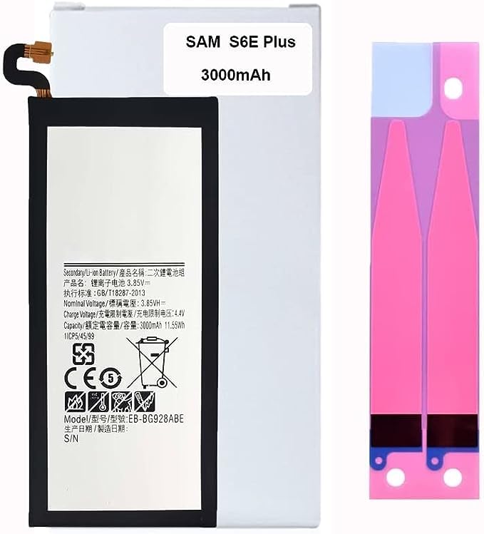 Batterie pour Samsung Galaxy S6 Edge Plus avec adhésifs de pose inclus