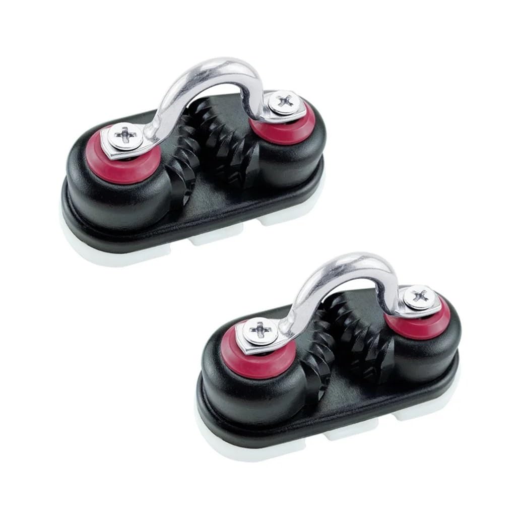 2PC Accessori for Barche in Alluminio anodizzato con Anello di Guida, strozzatore for Corda for Barca, passacavo MATIC, Barca a Vela, Kayak, canotto Ferramenta Marina