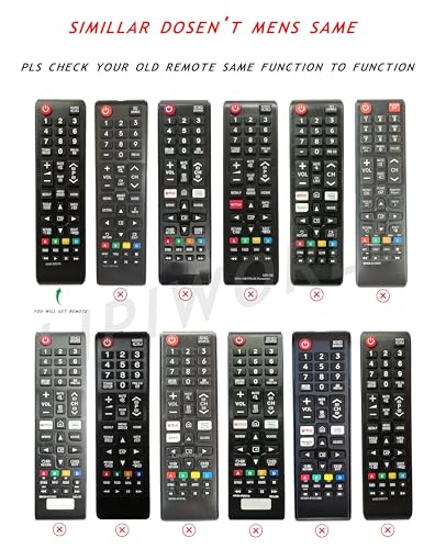 Image of LipiWorld AA59-00607A Led LCD Tv Remote Control (Suitable - Samsung Led Old Exactly Same Will Only Work) Compatible for Samsung Tv Remote