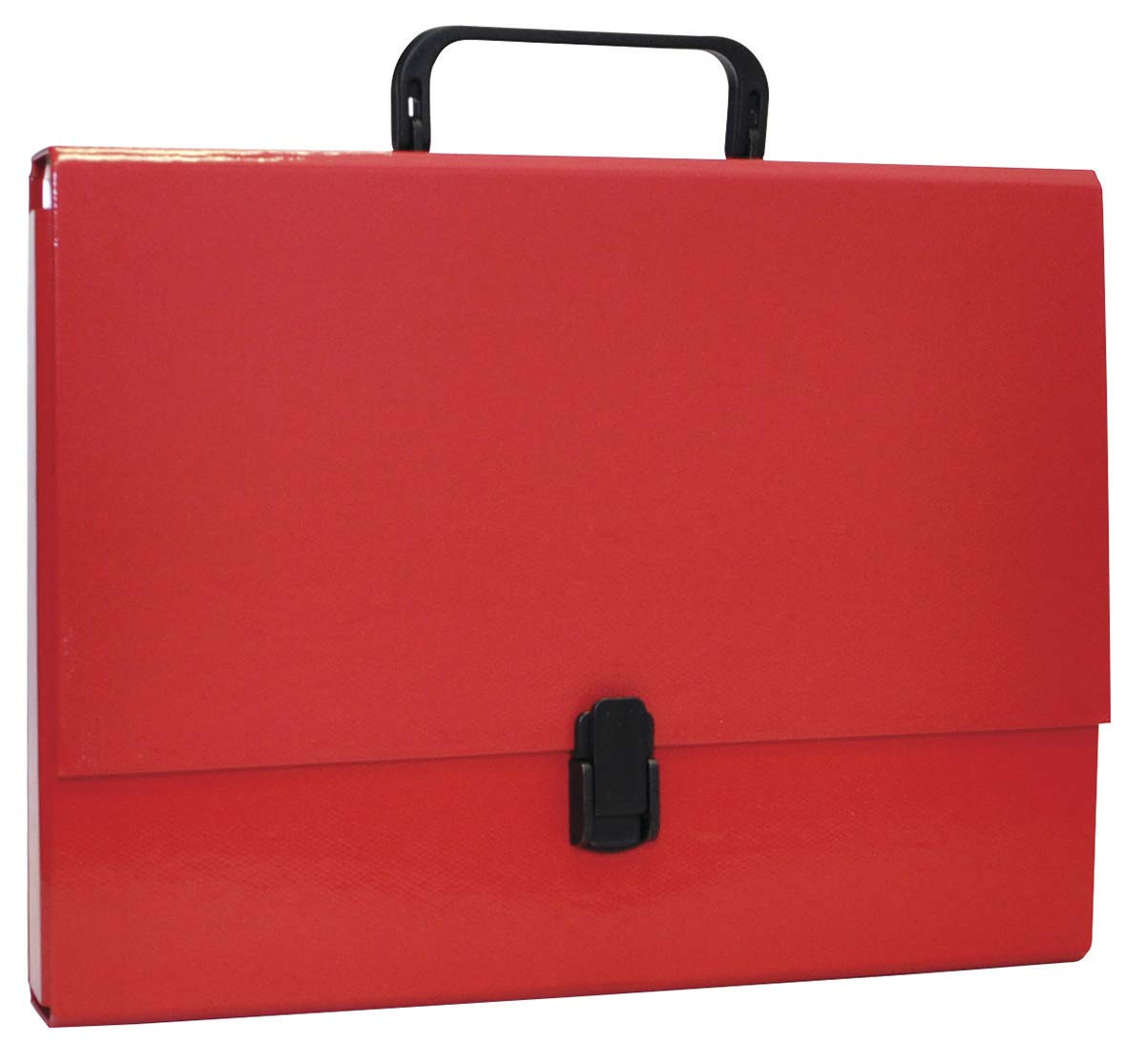 OFFICE PRODUCTS 21187811-04 Sammelbox PP-Kunststoff mit Griff und Verschluss, A4, 5 cm, rot