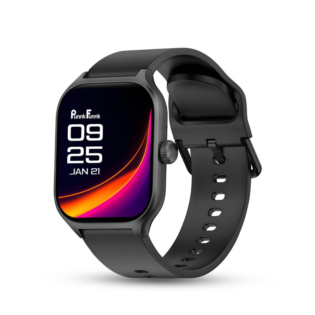 PunnkFunnk Nexoro 2.01” Smartwatch for Men & Women Bluetooth Call, Heart Rate, SpO2, Sleep & 100+ Sports Modes, IP68 Waterproof, Compatible with Android & iPhone (Black)-image-10