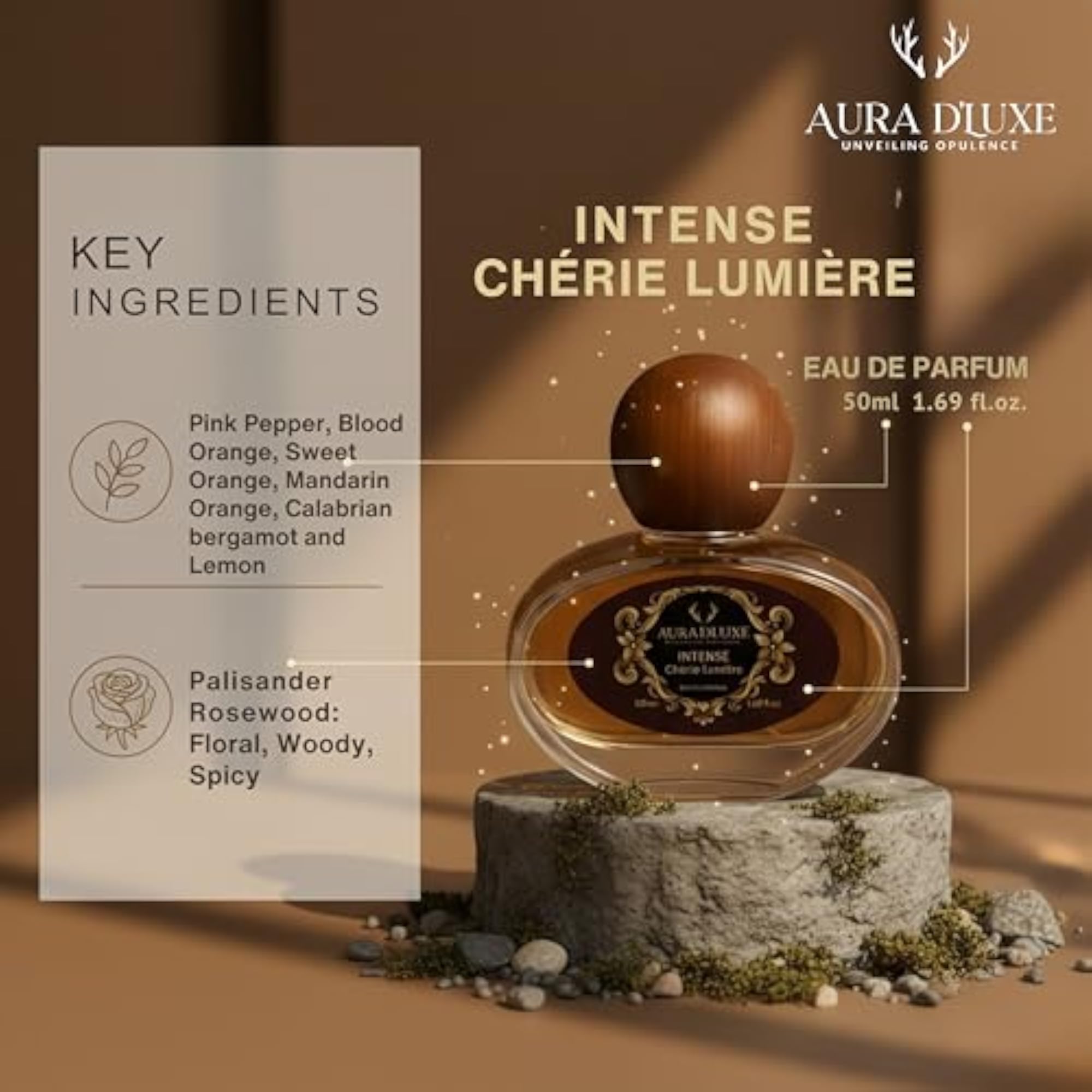 D'Luxe Chérie Lumiere Eau De Parfum Spray for Women, 100ml