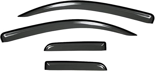 Miniatura 2 de 4 piezas para 07-18 Tundra doble cabina / Crew Cab Smoke Sun Rain Guard visores de ventana