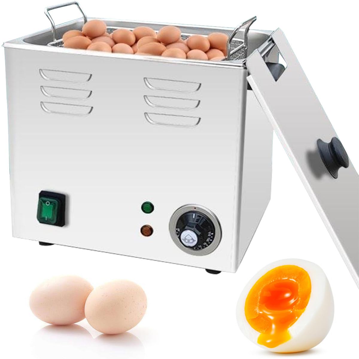 TAHALI Cuociuova Elettrico, Cuociuova Elettrico Facile, Cuoci Senza Sforzo 60 Uova con Sorgente Calda, Macchina per Uova alla Coque,220V