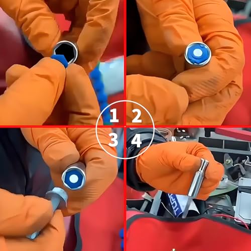Image of 21PCS Magnetic Socket Insert Adapter Set with Hexagon Profile, 10 SAE Sizes (5 /16-7 /8 inch) and 11 Metric Sizes (8-19mm), for Efficient and Easy Work