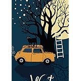 igsticker ポスター ウォールステッカー シール式ステッカー 飾り 420×594㎜ A2 写真 フォト 壁 インテリア おしゃれ 剥がせる wall sticker poster 006237 その他 夜空 車 イラスト