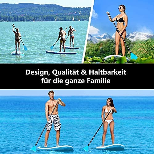 Exprotrek Tavola SUP Stand Up Paddle Board Completa Di Accessori - 327x77x16 Cm, Gonfiabile, Per Principianti E Esperti - Foto 5