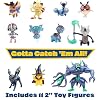 Pokemon Halloween Countdown Gift Set for Kids, 16 Piece Playset - Includes 11 Toy Character Figures & 5 Accessories - Pikachu, Eevee, Meowth & More - 4.5 Deluxe Action Grimmsnarl - For Boys & Girls Age 4+