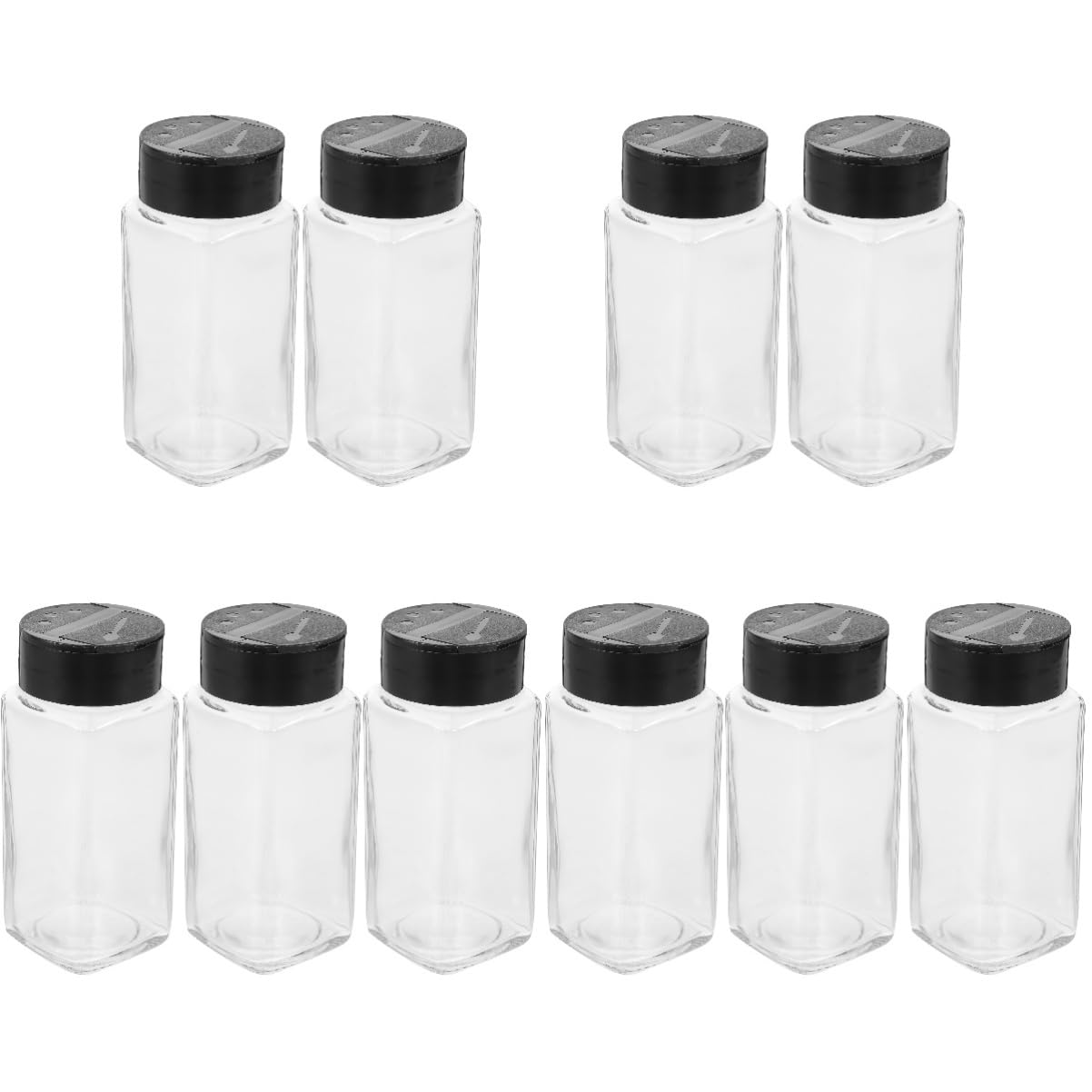 PRETYZOOM 5 Juegos Castor Saltadores De Sal Y Pimienta Botella De Ketchup Tanque Agua Frascos Especiarias Botella Especias Salero Y Pimentero De Oro Botellas De Sal El Plastico 2 Piezas * 5