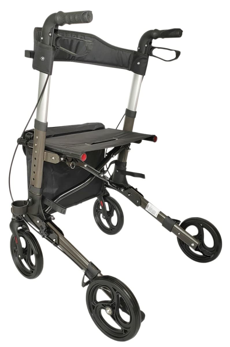 Endurance - Rollator da Esterno in Alluminio Pieghevole Super Leggero